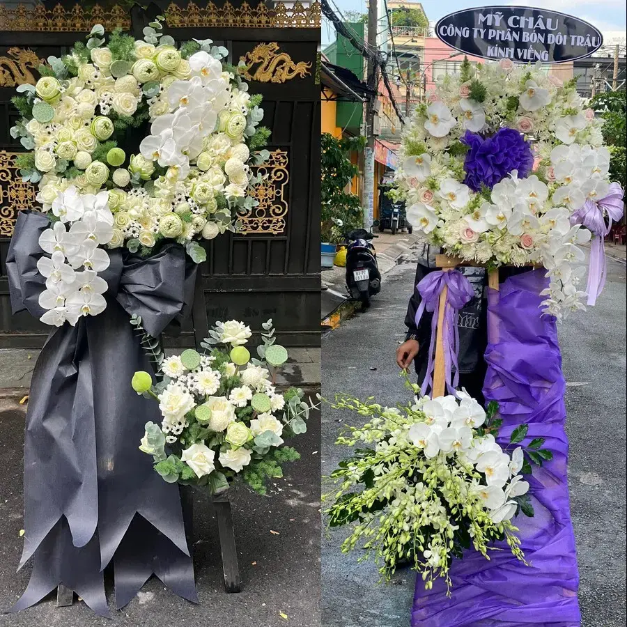 Hoa viếng giao theo địa chỉ tại Long An
