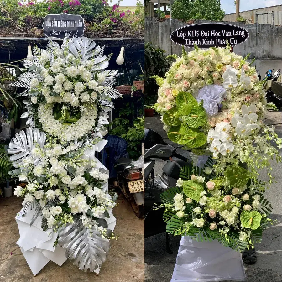 Hoa viếng giao theo địa chỉ tại Long Biên