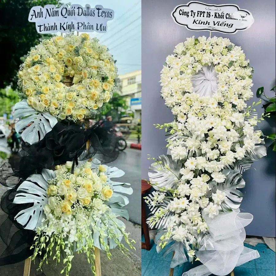 Kệ hoa chia buồn tại Long Điền, TP.HCM