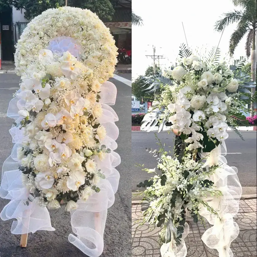 Đặt Kệ Hoa Viếng Long Hưng, Đồng Tháp: Chọn Mẫu Trang Nghiêm