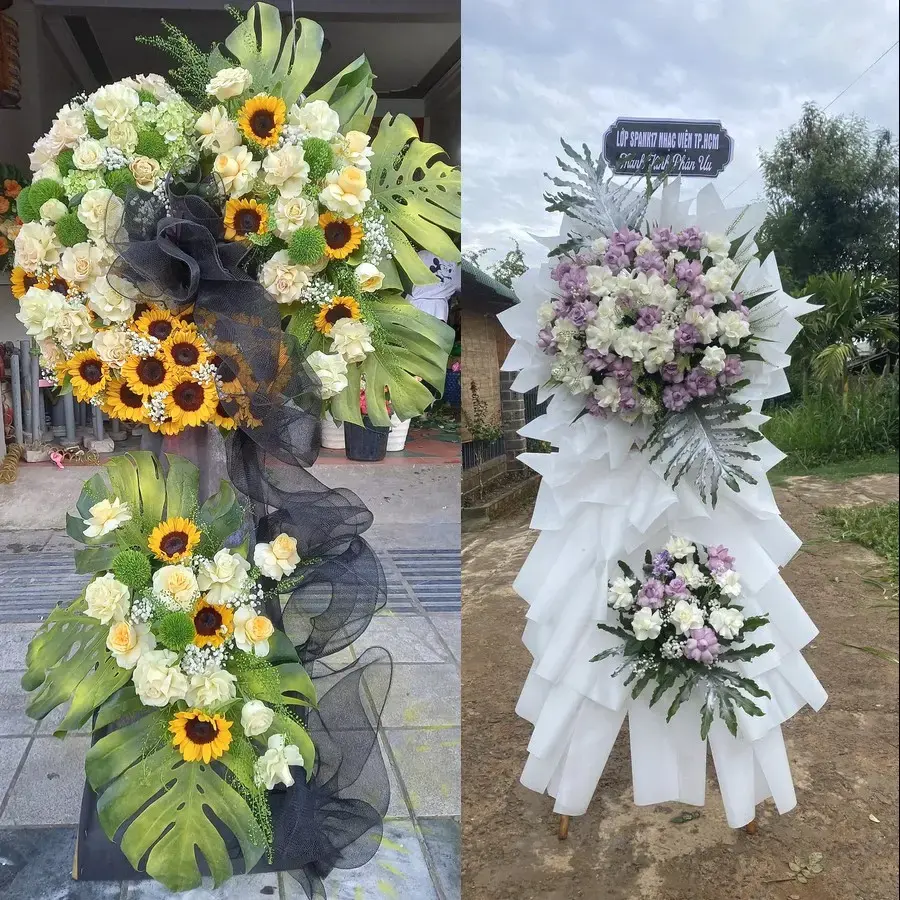 Kệ hoa chia buồn tại Long Phú Thuận
