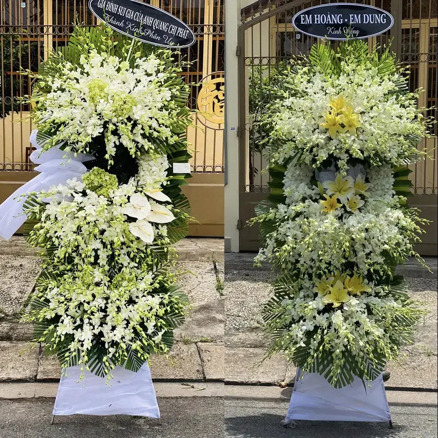 Kệ hoa chia buồn tại Minh Thái