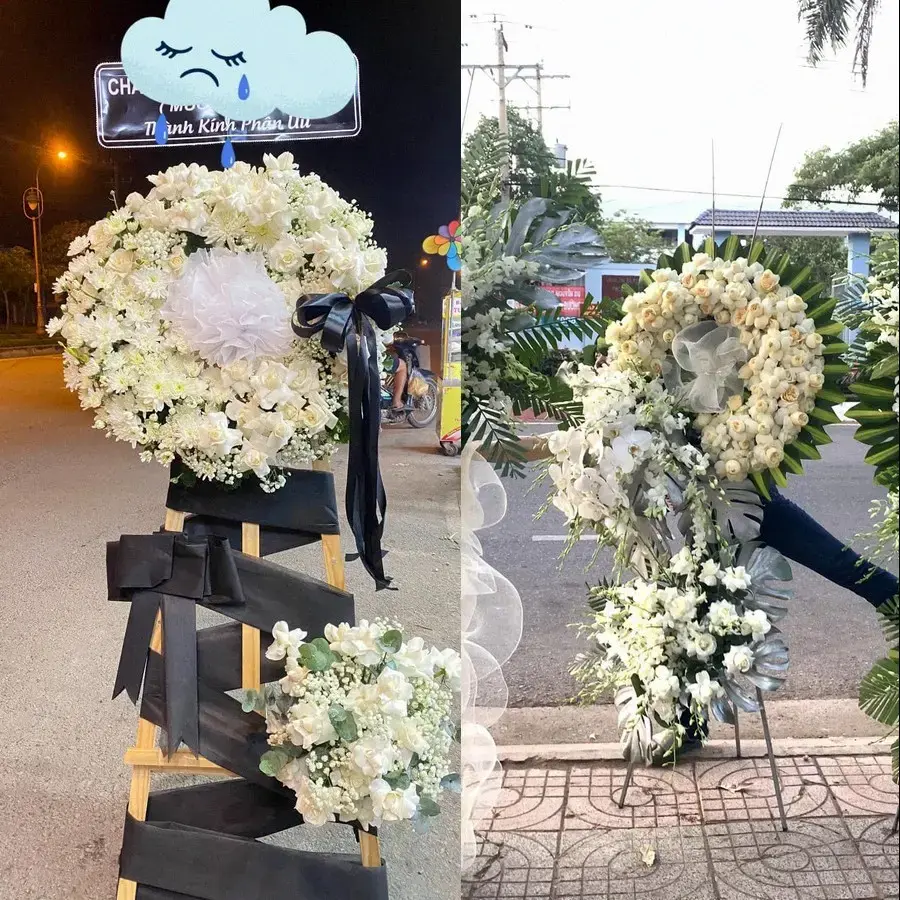Đặt vòng hoa đám tang Mỹ Hào theo thông tin lễ