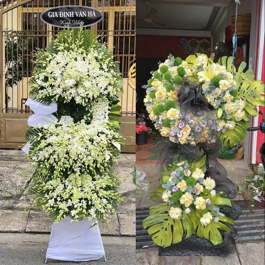 Kệ hoa chia buồn tại Mỹ Lộc, Tây Ninh