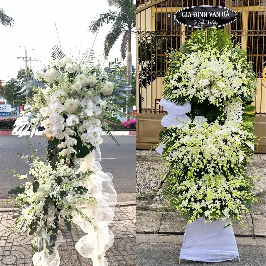 Kệ hoa chia buồn tại Mỹ Thọ, Đồng Tháp