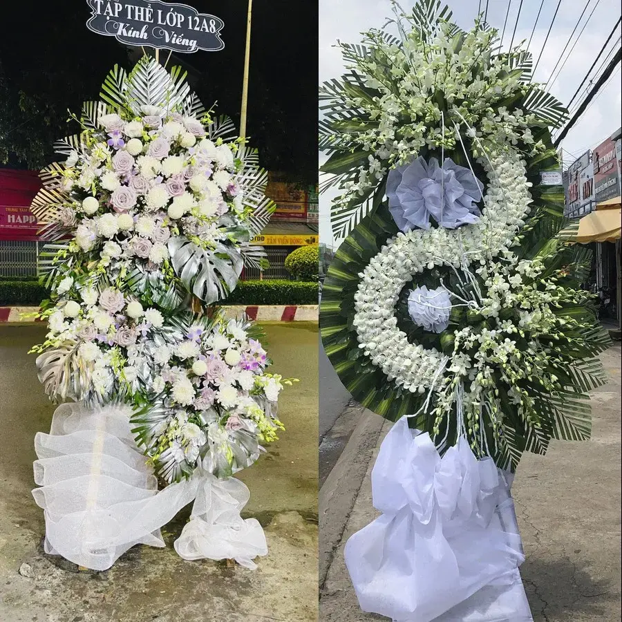 Kệ hoa chia buồn tại Nam Lý