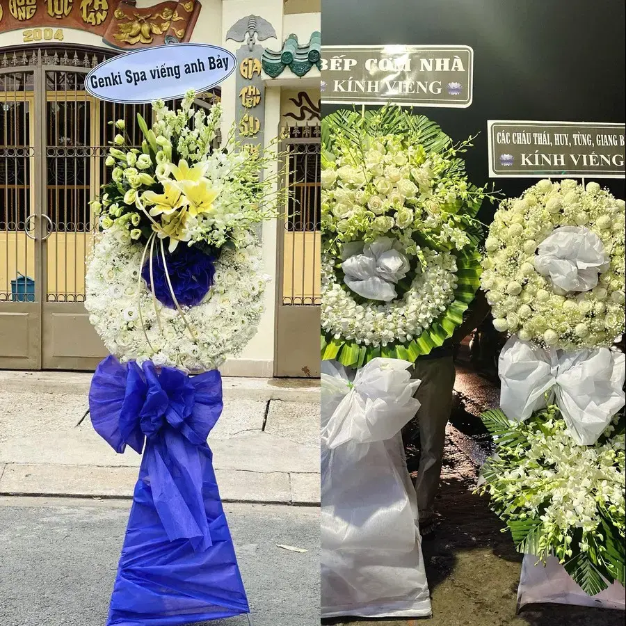 Vòng hoa đám tang tại Nam Minh