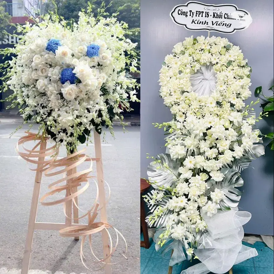 Kệ hoa chia buồn tại Nam Minh