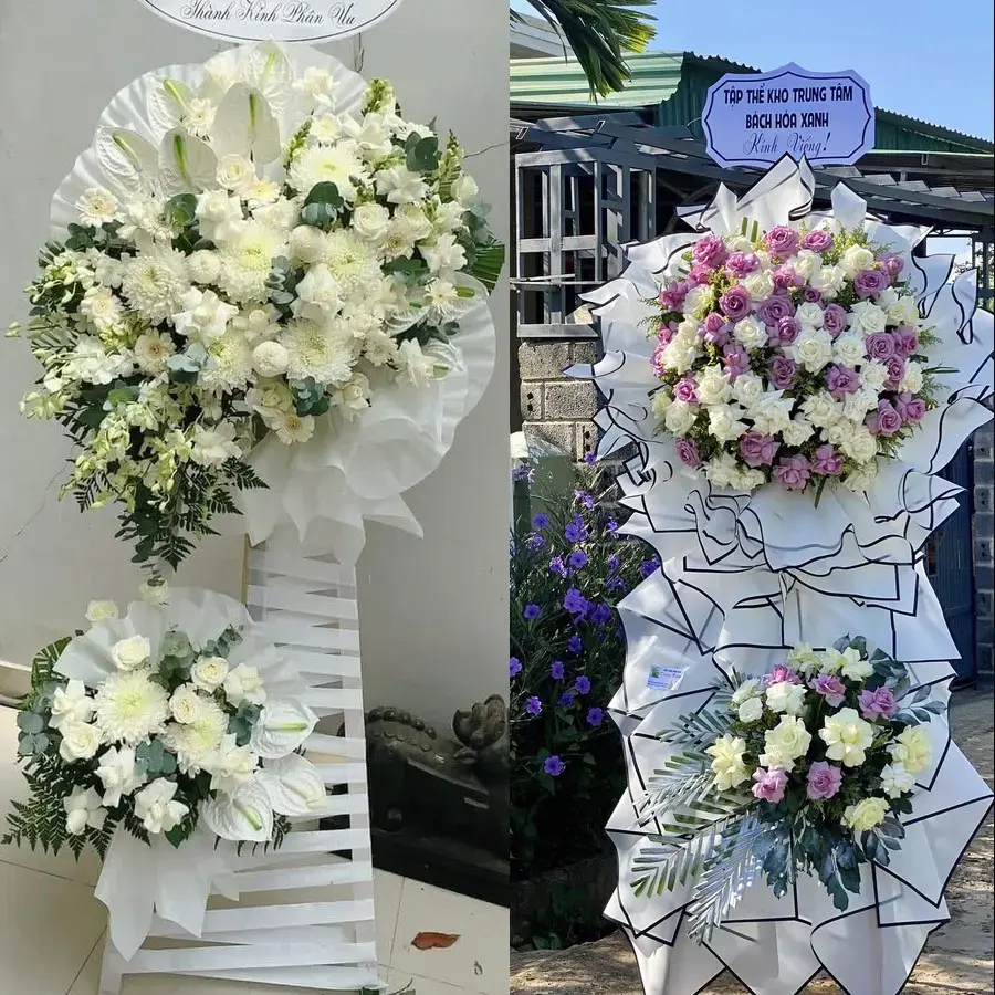 Vòng hoa đám tang tại Nam Ninh