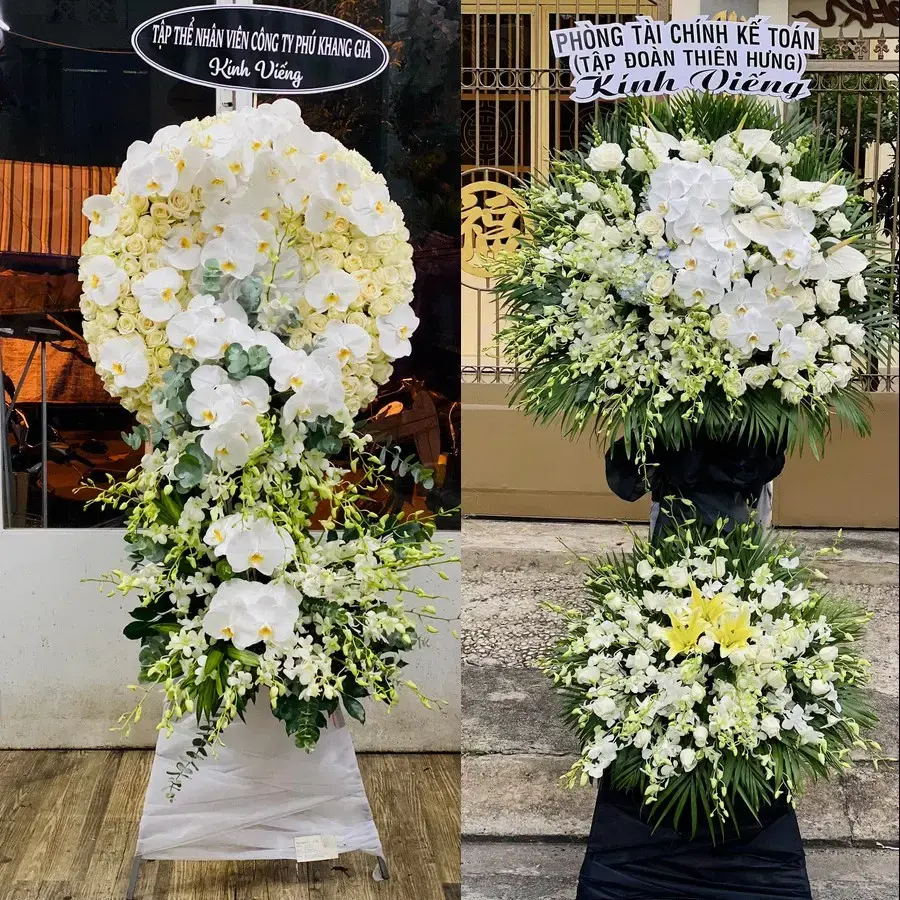 Kệ hoa chia buồn tại Nam Ninh