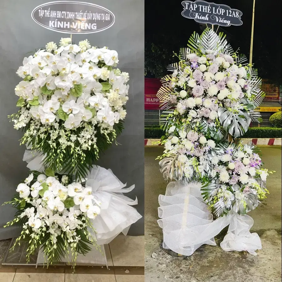 Kệ hoa chia buồn tại Nam Phù