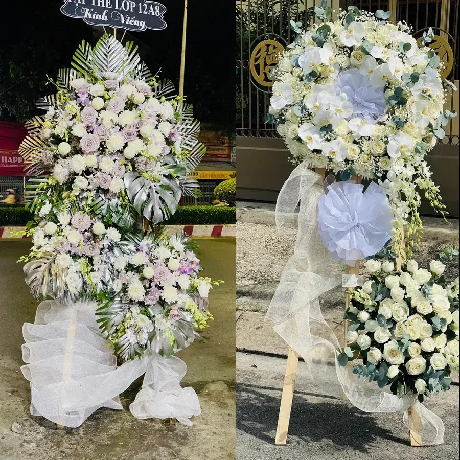 Kệ hoa chia buồn tại Nghi Lộc