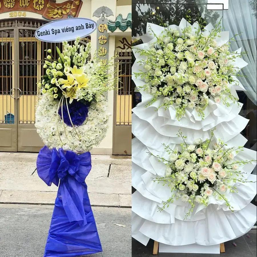 Đặt vòng hoa đám tang Nghĩa Đô theo thông tin lễ