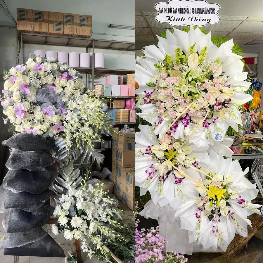 Kệ hoa chia buồn tại Ngũ Hiệp