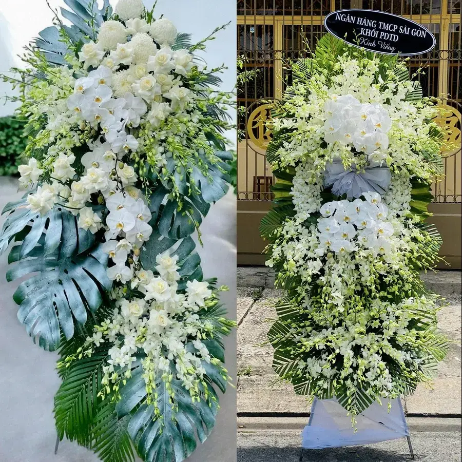 Kệ hoa chia buồn tại Nhơn Trạch