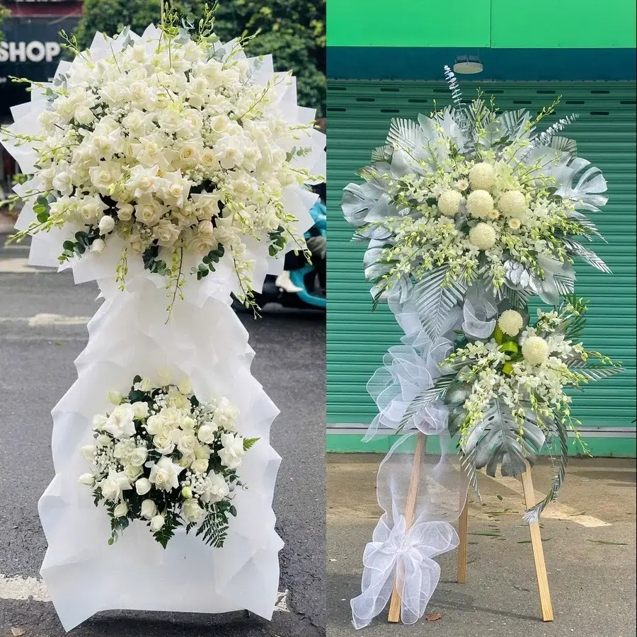 Kệ hoa chia buồn tại Nông Cống