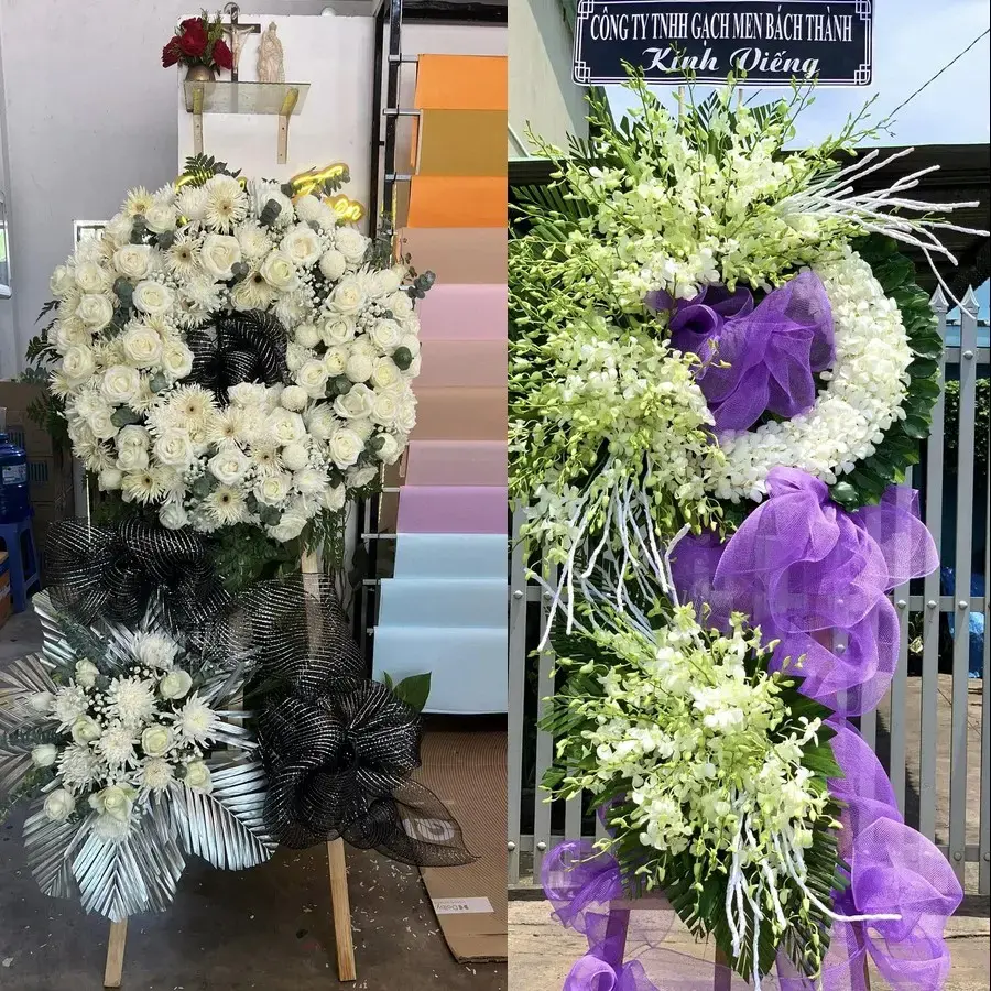 Đặt vòng hoa đám tang Phú Định theo thông tin lễ