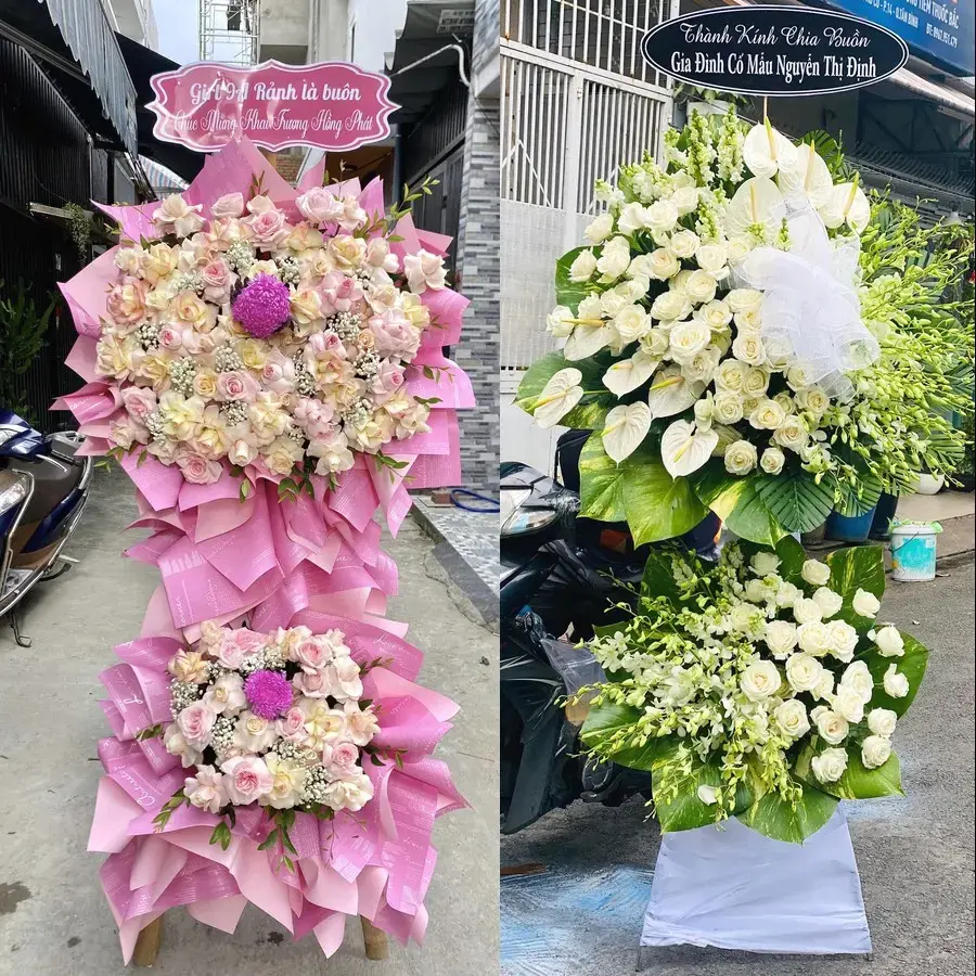Hoa viếng giao theo địa chỉ tại Phù Liễn