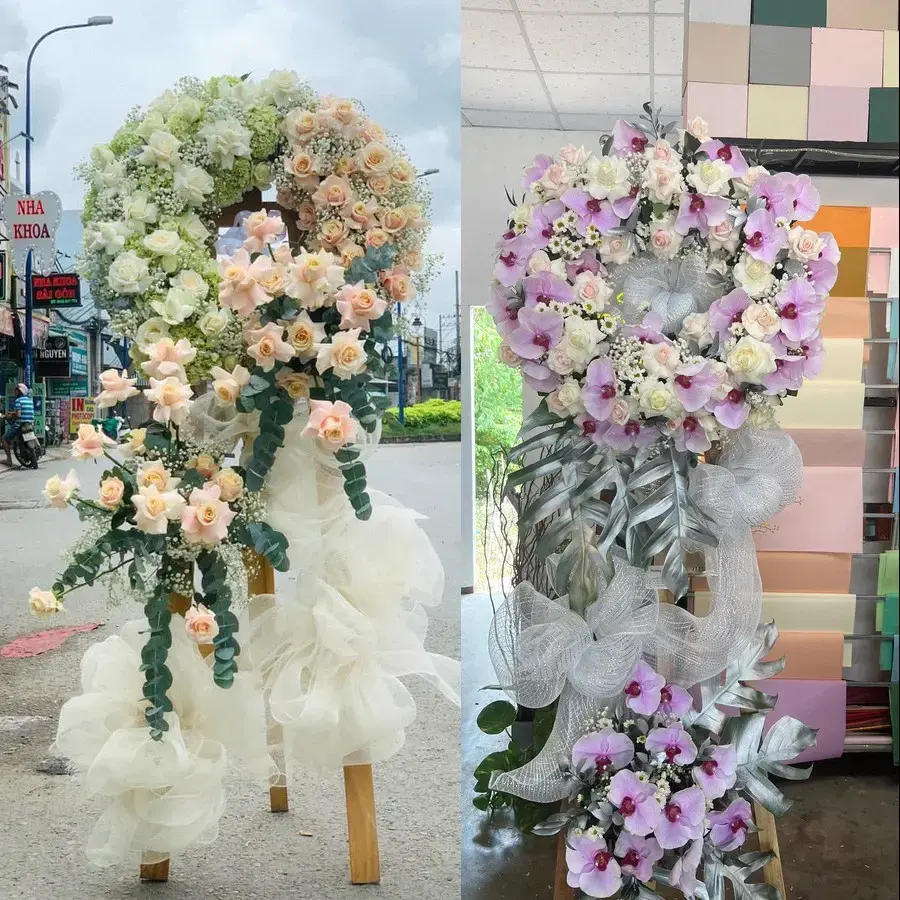 Kệ hoa chia buồn tại Phú Lộc