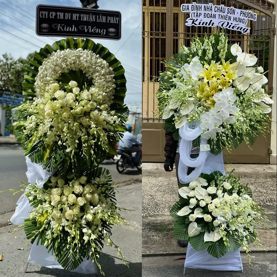 Hoa viếng giao theo địa chỉ tại Phú Mỹ