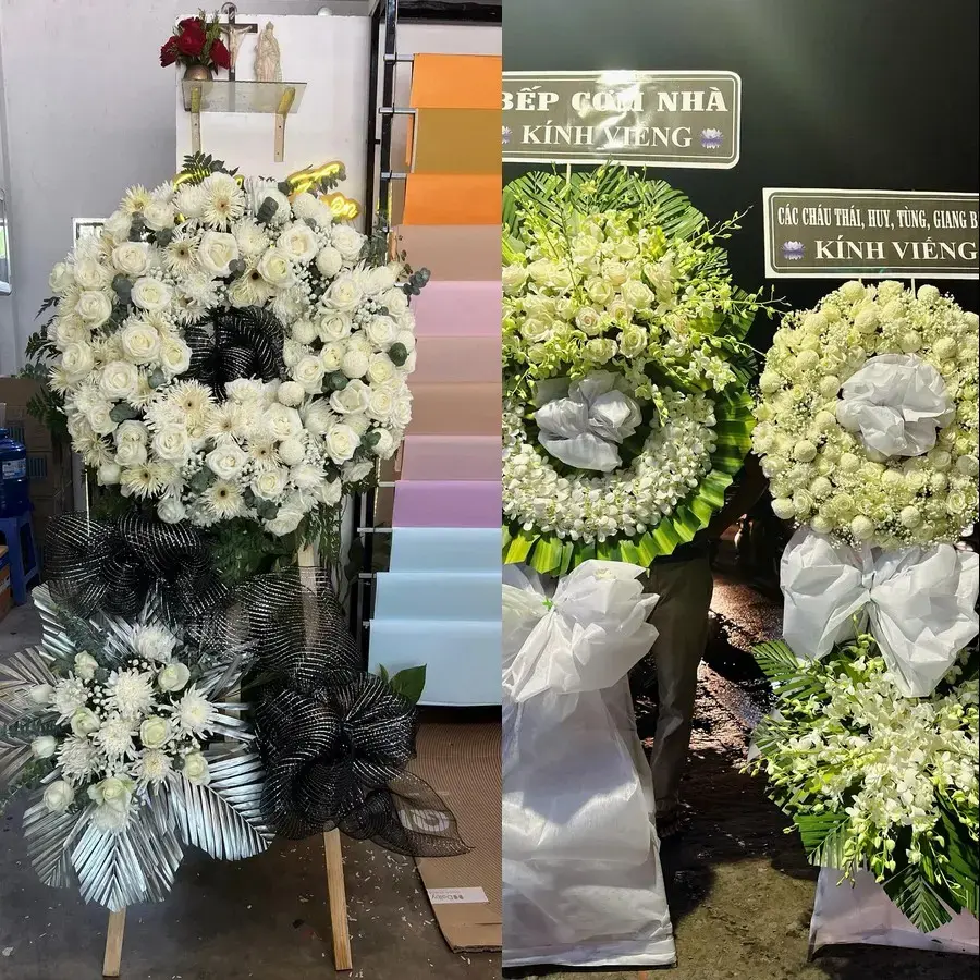 Kệ hoa chia buồn tại Phú Vinh