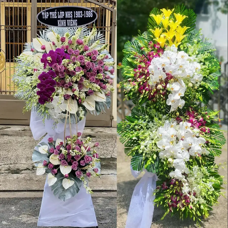 Kệ hoa chia buồn tại Phú Yên
