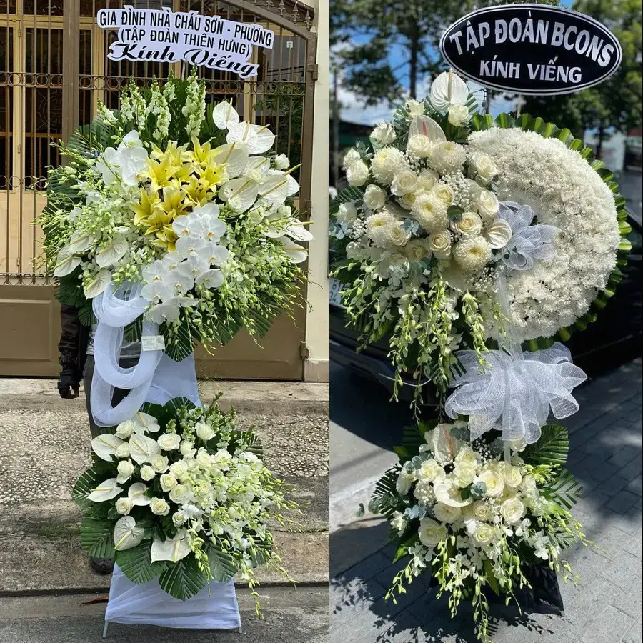 Đặt vòng hoa đám tang Phúc Lợi theo thông tin lễ