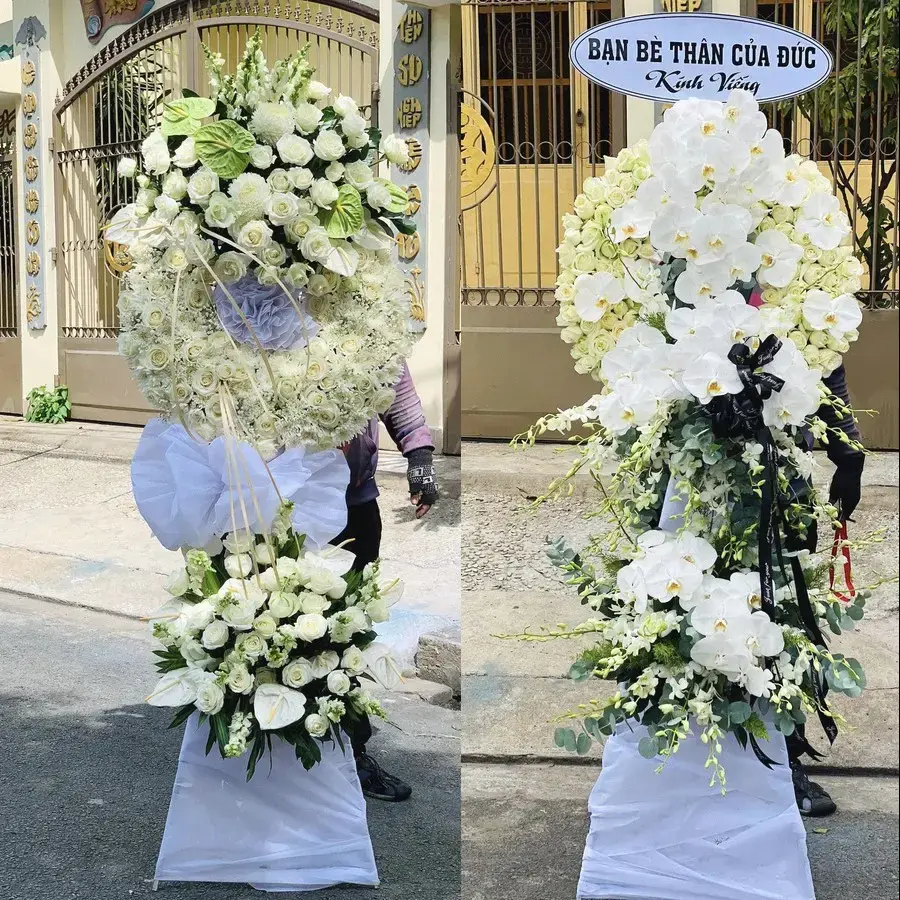 Kệ hoa chia buồn tại Phước Hậu, Khánh Hòa