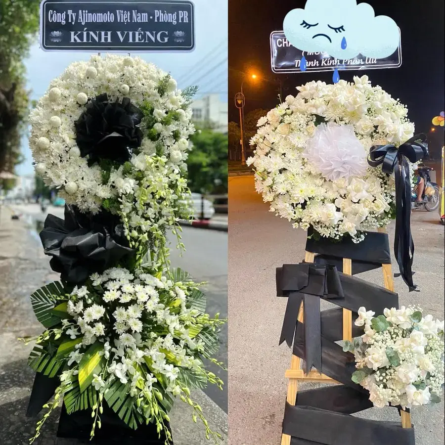 Kệ hoa chia buồn tại Phước Hội