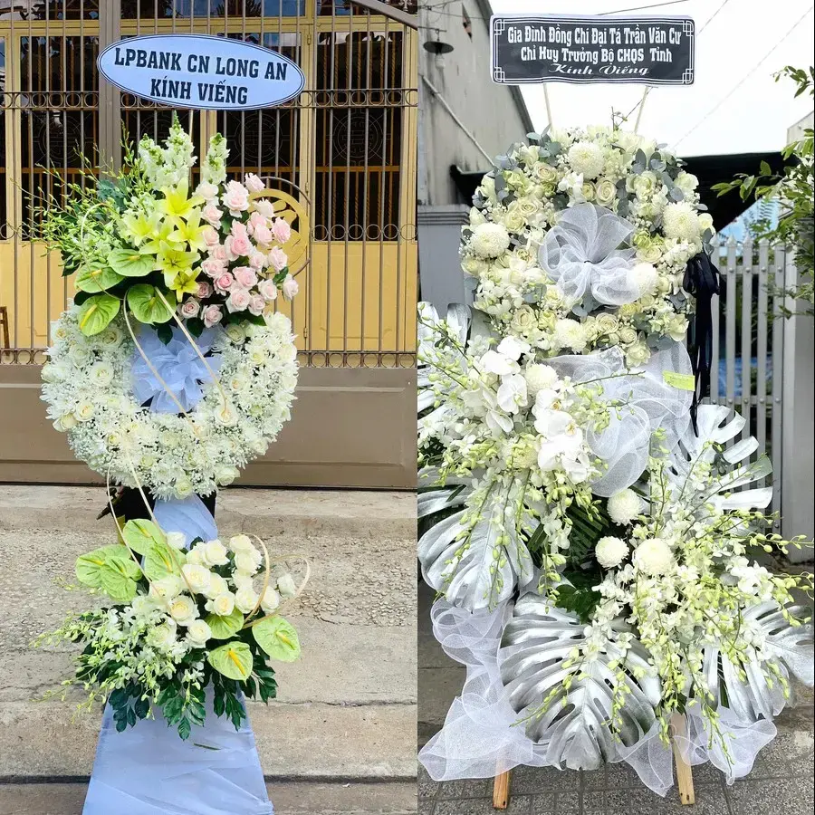 Kệ hoa chia buồn tại Phước Thái