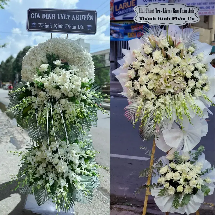 Kệ hoa chia buồn tại Quan Triều