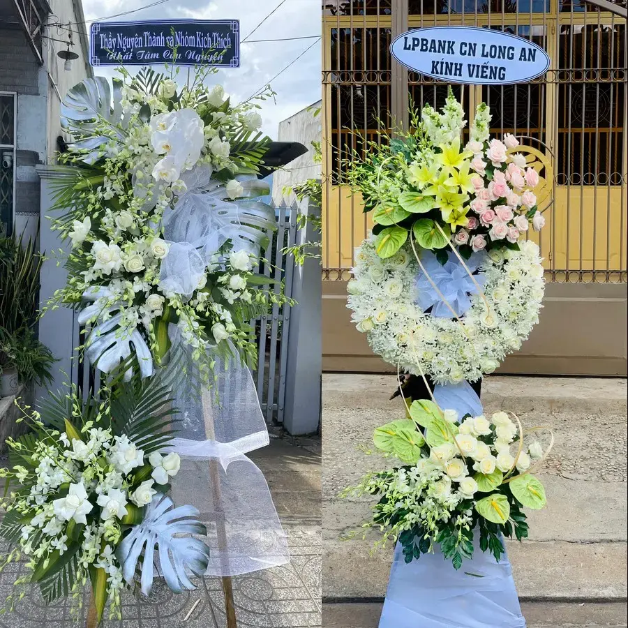 Kệ hoa chia buồn tại Quang Hanh