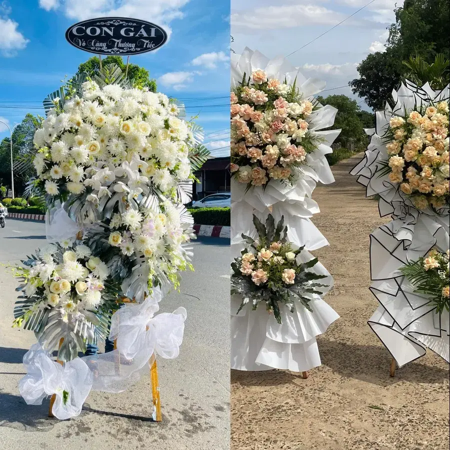 Kệ hoa chia buồn tại Quy Nhơn Nam