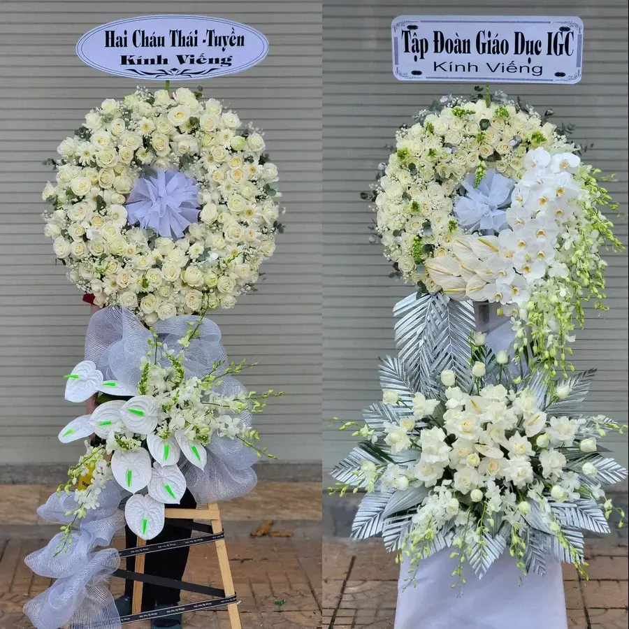 Kệ hoa chia buồn tại Quỳnh Lưu