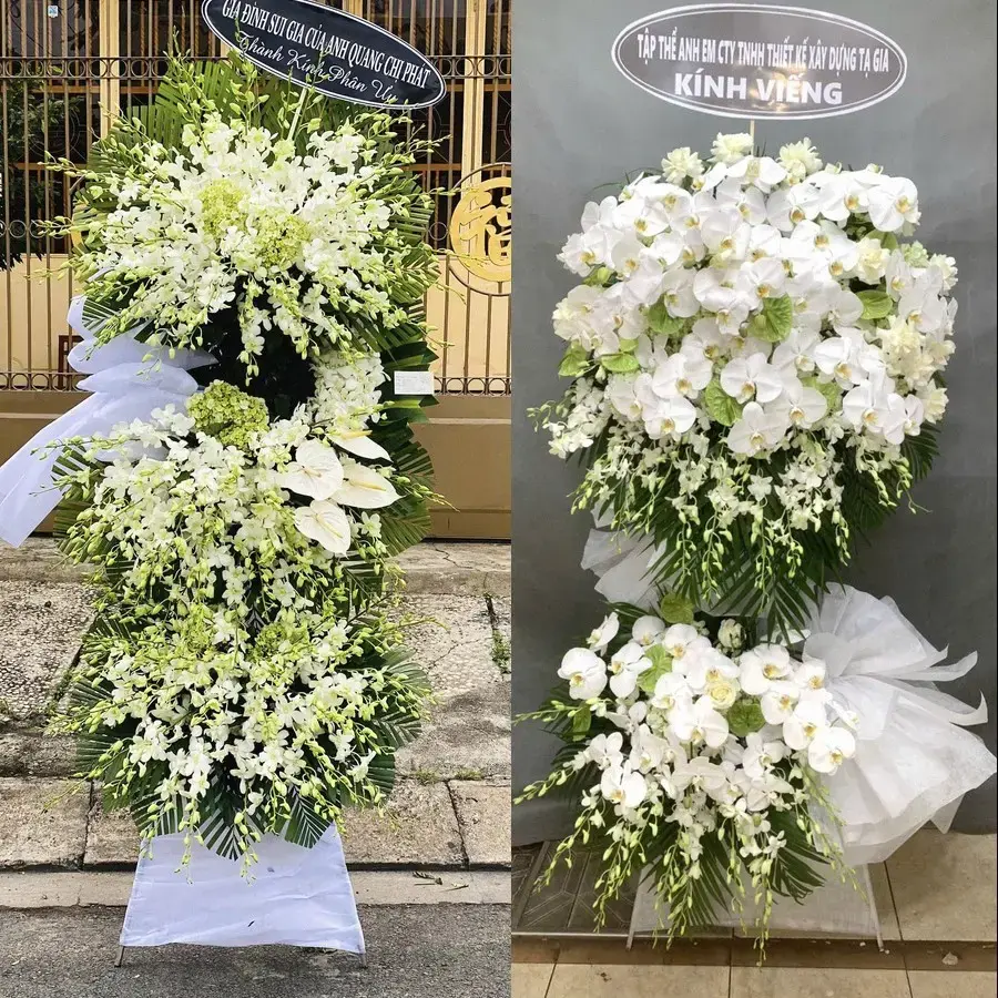 Kệ hoa chia buồn tại Sơn Đông, Vĩnh Long
