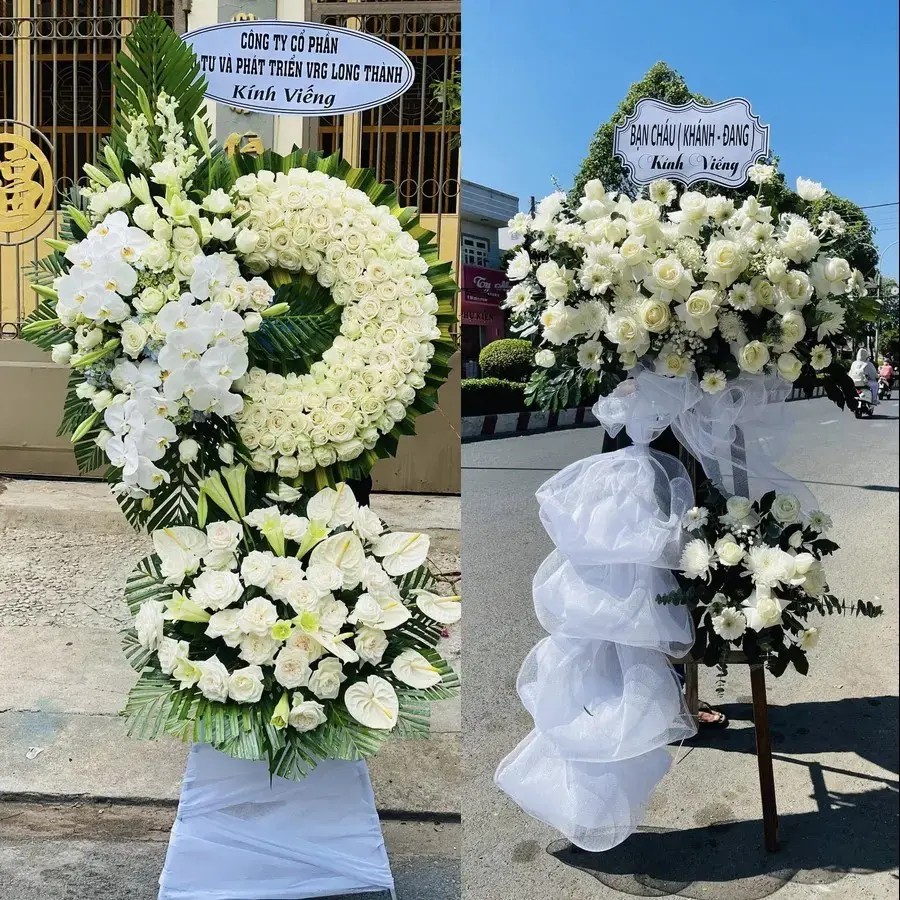 Hoa viếng giao theo địa chỉ tại Tân An