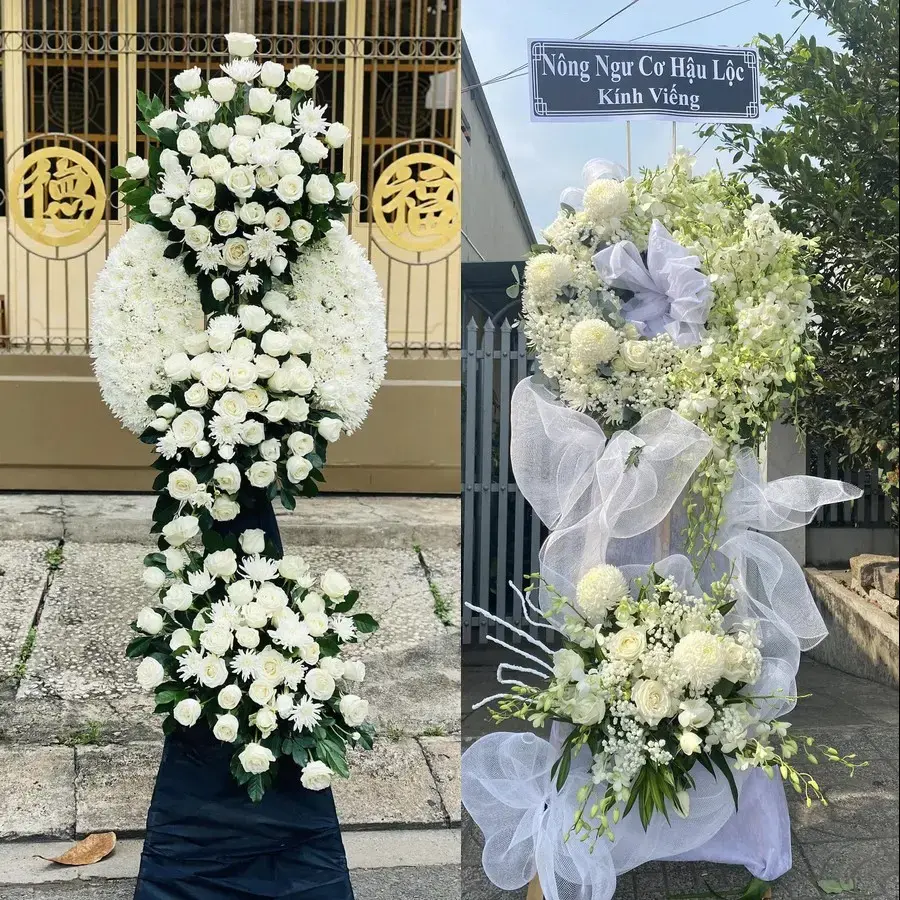 Đặt vòng hoa đám tang Tân Định theo thông tin lễ