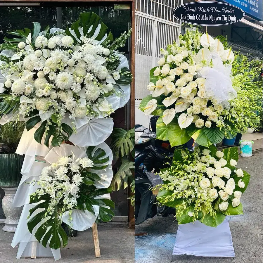 Hoa viếng giao theo địa chỉ tại Tân Khánh
