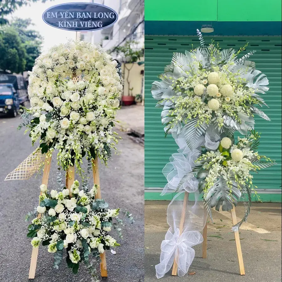 Đặt Kệ Hoa Viếng Tân Kỳ, Hải Phòng: Chọn Mẫu Trang Nghiêm