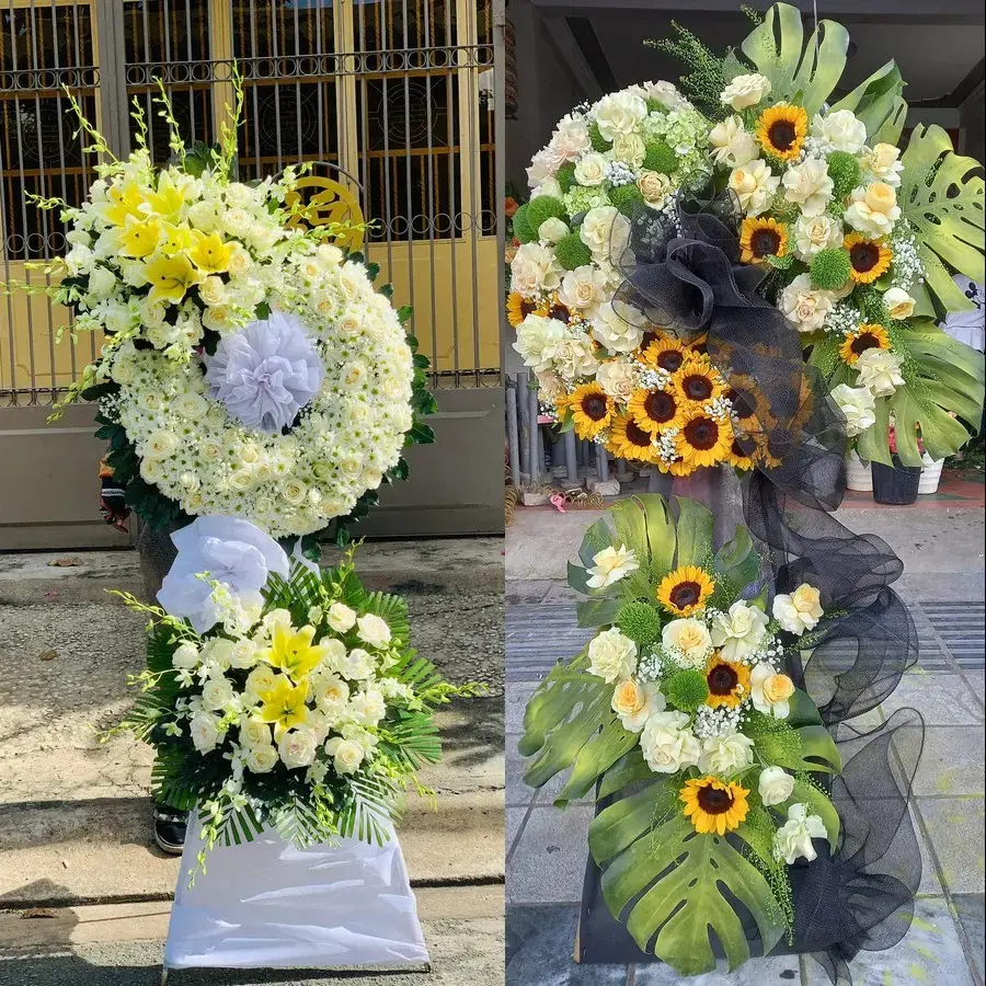 Kệ hoa chia buồn tại Tân Ngãi