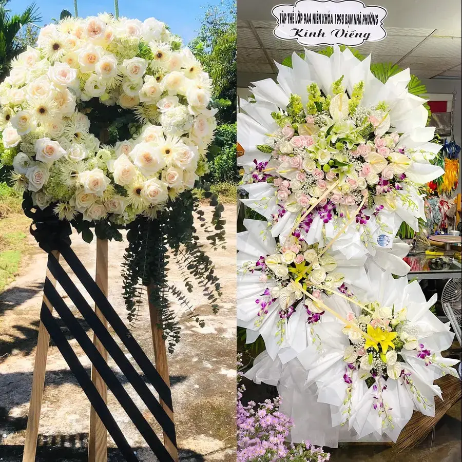 Đặt Kệ Hoa Viếng Tân Nhuận Đông, Đồng Tháp: Chọn Mẫu Trang Nghiêm