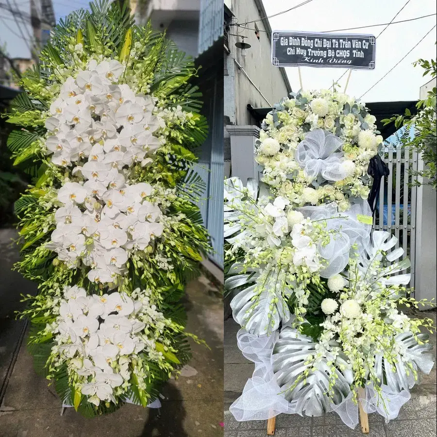 Kệ hoa chia buồn tại Tân Phú, Đồng Nai