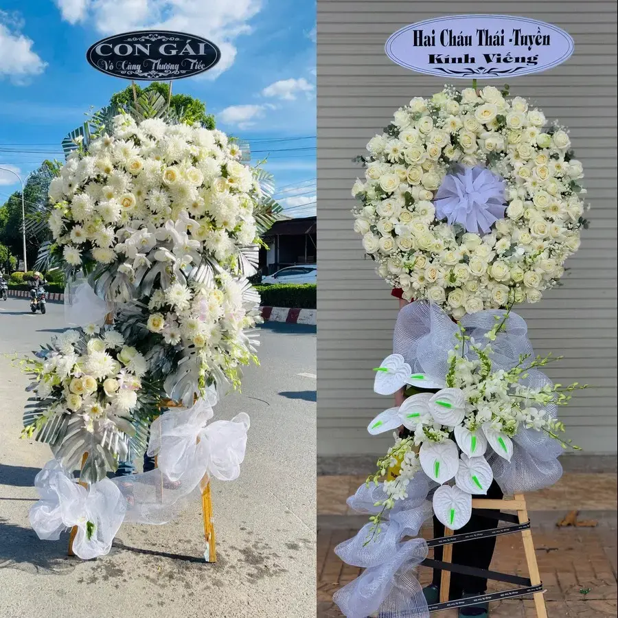 Kệ hoa chia buồn tại Tây Nam