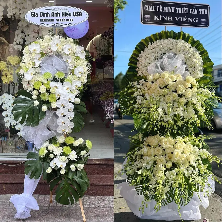 Hoa viếng giao theo địa chỉ tại Tây Phương