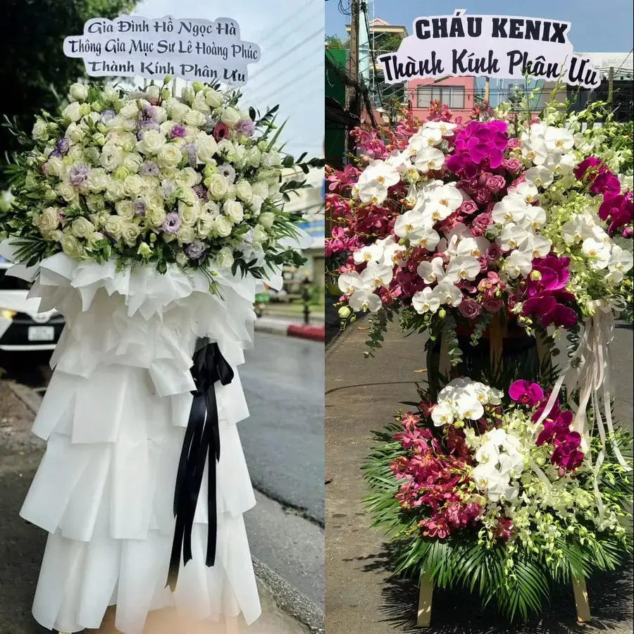 Kệ hoa chia buồn tại Thái Mỹ