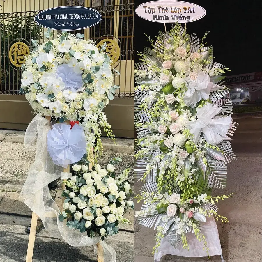 Kệ hoa chia buồn tại Thanh Bình