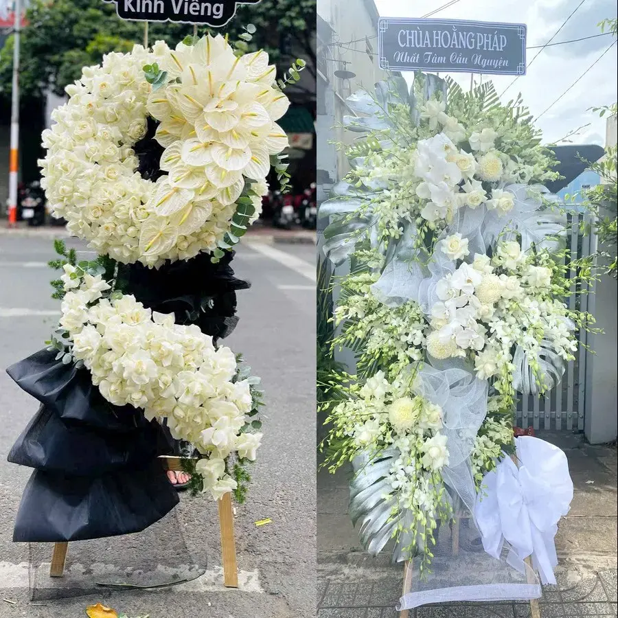 Đặt vòng hoa đám tang Thanh Miếu theo thông tin lễ