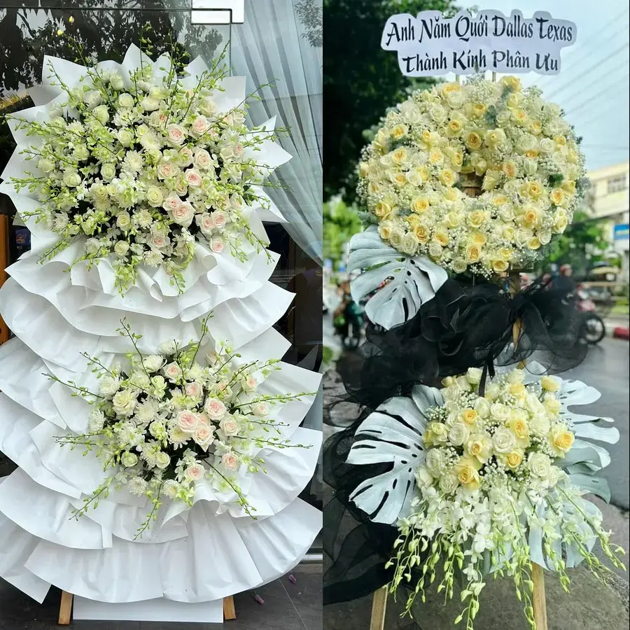 Vòng hoa đám tang tại Thành Nam