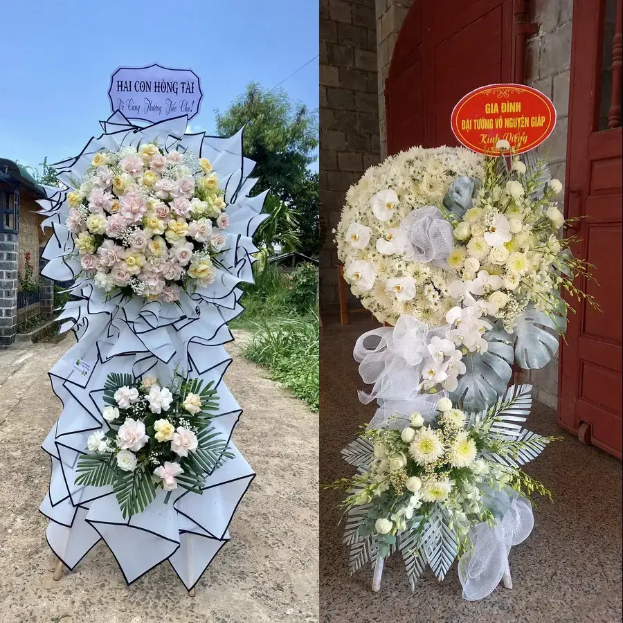 Kệ hoa chia buồn tại Thành Nhất
