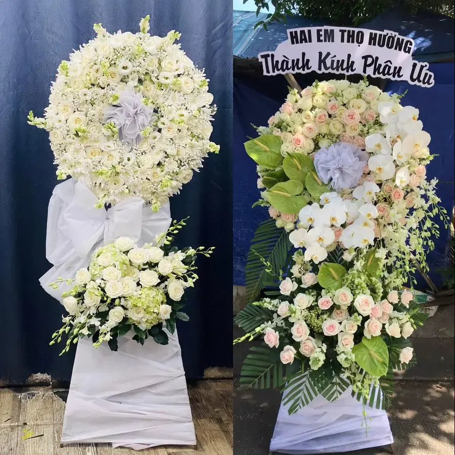 Kệ hoa chia buồn tại Thanh Thủy